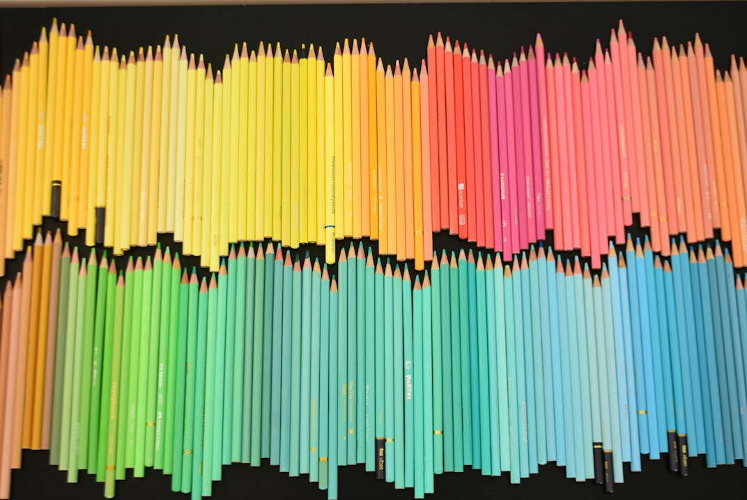 Screen displaying colorful data charts and graphs